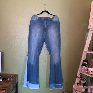 70’s style flare leg jeans